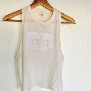 Alo cream raserback tank